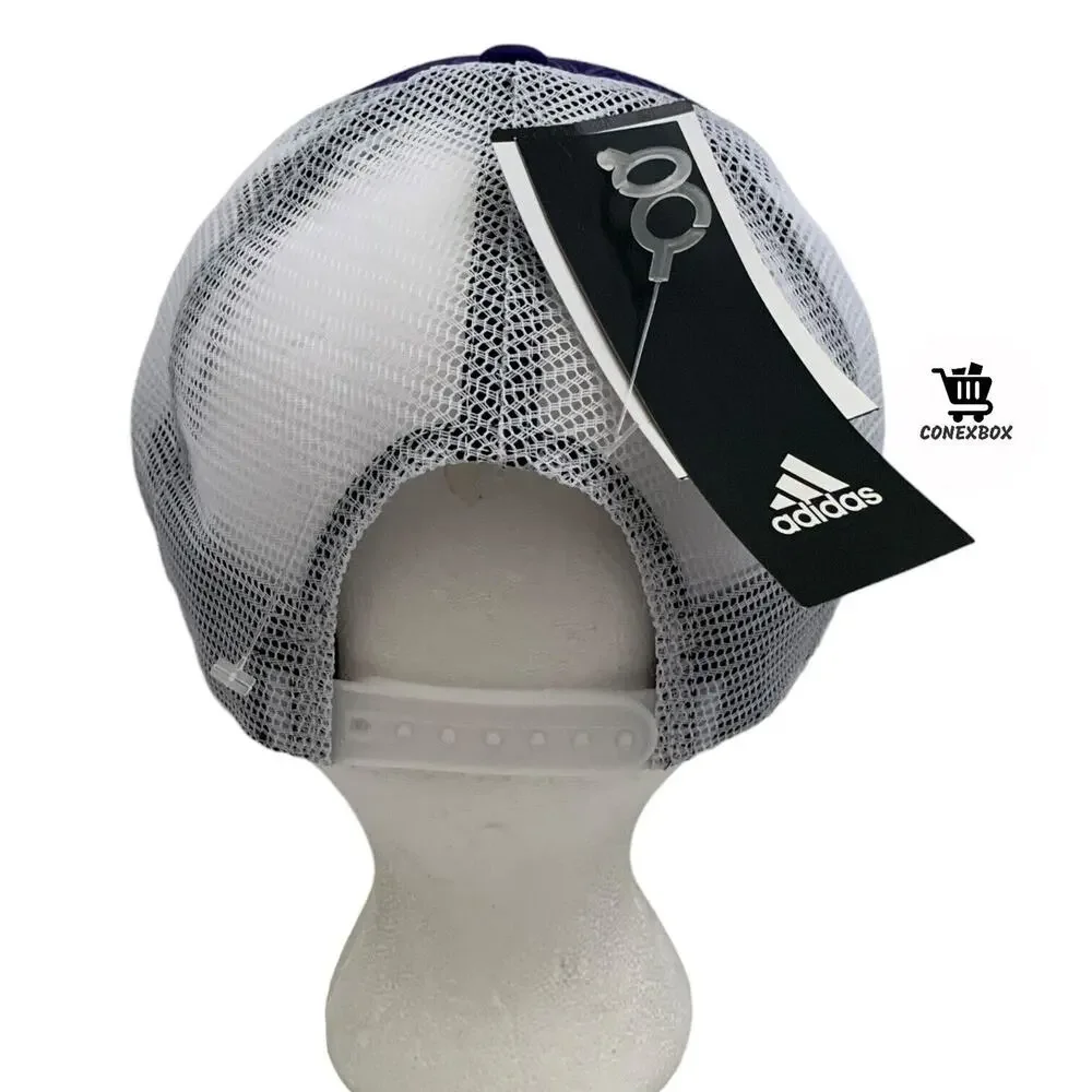 Adidas Alcorn State Braves Foam Trucker Vented Adjustable Snapback Hat Cap NEW